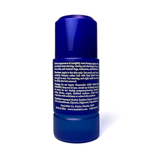 Tend Skin Razor Bump Solution Refillable Roll-On Solution For Unsightly Razor Bumps, Ingrown Hair And Razor Burns, Post Shaving and Waxing Toner for Men and Women, 2.5 Oz