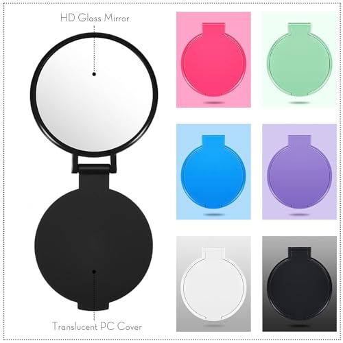 Jetec 12-Pack Compact Folding Pocket Mirrors, Bulk Mini Makeup