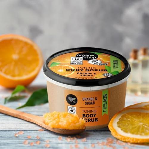 Organic Shop Body Scrub Natural Sicilian Orange and Sugar 250ml