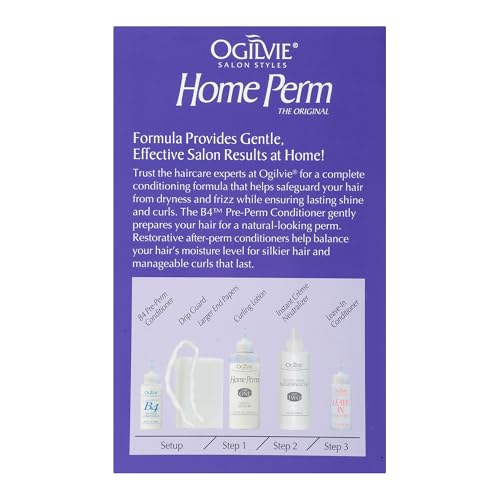Ogilvie Salon Styles Home Perm Kit for Color Treated & Thin Hair
