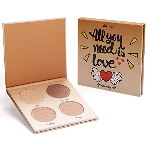 Glow Kit 4-Color Highlighter & Bronzer Palette | Illuminator Shimmer