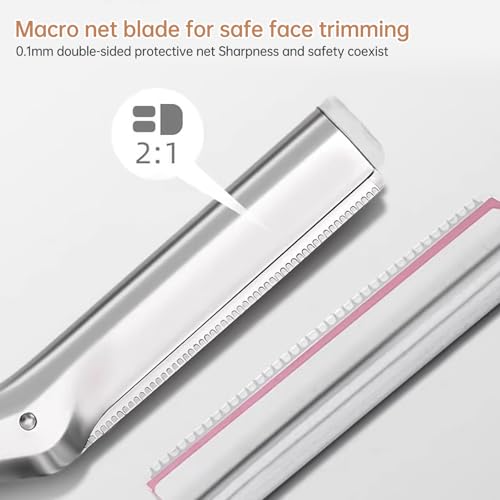 Compatible with Tweezerman facial razor refills, (Pack of 30).