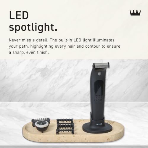 Cremo Body & Groin Hair Trimmer for Men - Flexible Waterproof Groomer