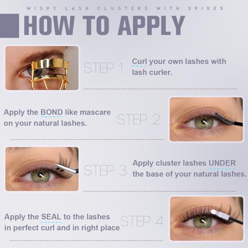 Kiromiro Wispy Lash Clusters 9-16mm Hybrid Eyelash Extensions