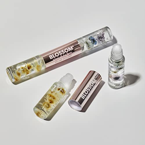 Blossom Lip Gloss & Perfume Oil Duo with Real Flowers
