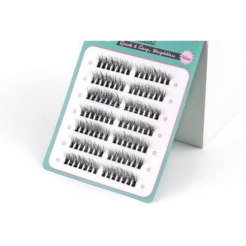 Lash Clusters Eyelash Extension Pre-styled Natural Lashes Clusters C Curl Eyelash Clusters Wispy Lash Clusters Individual Lashes DIY Lash Extensions N02