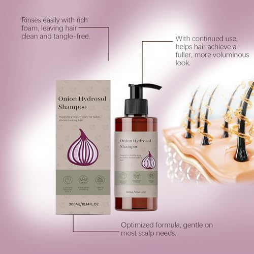 Onion Hydrosol Shampoo for Hair Loss & Thinning – Root Activator with Biotin