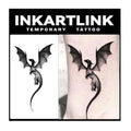 INKARTLINK Semi-Permanent Temporary Tattoos, 2 Sheets Dragon
