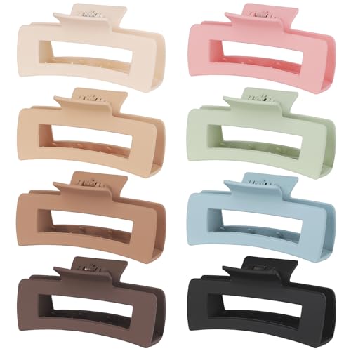 4.1 Inch Large Hair Claw Clips for Thick Hair, 8 Pack