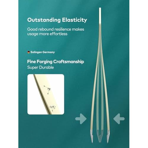 MR.GREEN Tweezers,Professional Precision Eyebrow Tweezers for Women and Men, Tweezers for Facial Hair Women, Stainless Steel Slanted Hair Removal Tweezers, Eyebrow Plucker, Ingrown hair tweezers