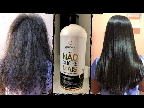 Borabella Nao Chore Mais No More Crying Brazilian Keratin Treatment 2x1000ml | Progressive Brush | Smoothing and Straightening System | Volume Reducer | 100% Straight Hair