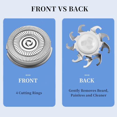 Head Shaver Replacemet Blades for Pitbull Shaver Replacement Blade Compatible with Skull Shaver Pitbull Gold PRO,Pitbull Platinum PRO/Silver PRO,Diamond PRO Shaver,8 Packs.
