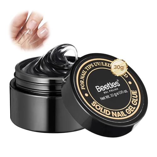 Beetles 3PCS Marble Base Top Coat Gel Set with Nail Glue