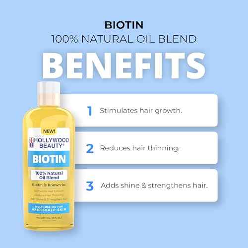 Hollywood Beauty Biotin Oil for Hair, Scalp, and Skin (8 fl oz)