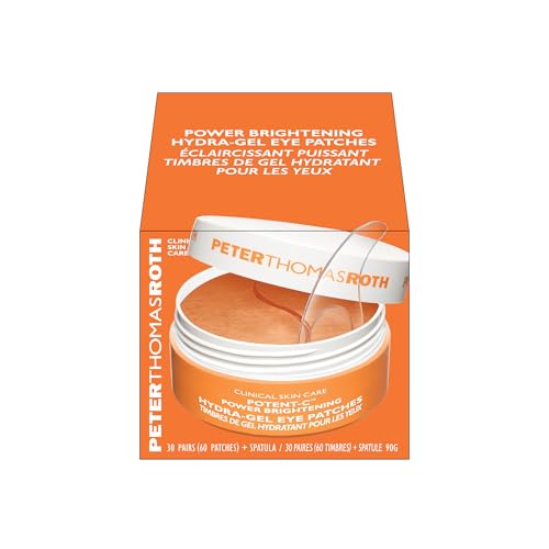Peter Thomas Roth | Potent-C¢â Power Brightening Hydra-Gel Eye Patches | Eye Mask Patches for Under-Eye Bags and Fine Lines | Brightens The Look of Dark Circles