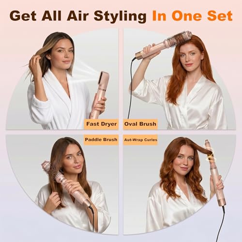 6-in-1 Hot Air Styler with Ionic Technology & 5 Attachments
