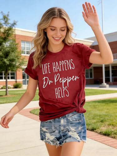 Coquette Bow Drinks Lover Funny Graphic T-Shirt for Women