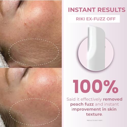 RIKI Ex Fuzz Off Dermaplaning Facial Razor - Peach Fuzz Removal Tool