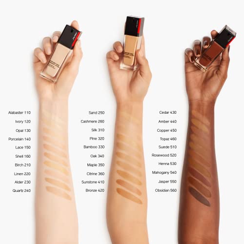 Shiseido Synchro Skin Radiant Lifting Foundation SPF 30, 530 Henna - 30 mL - Medium-to-Full, Buildable Coverage - 24-HR Hydration - Transfer, Crease & Smudge Resistant - Non-Comedogenic