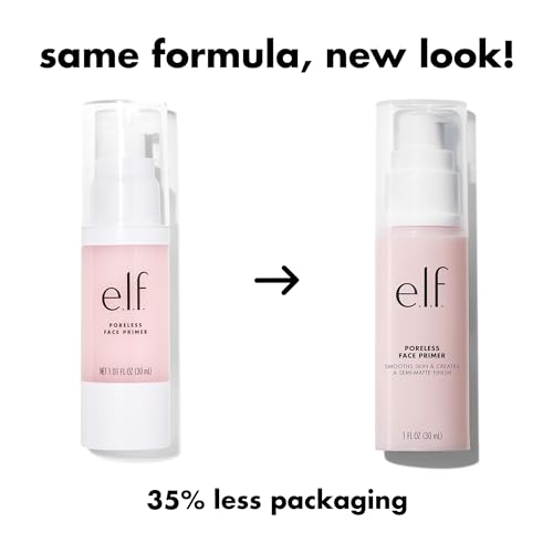 e.l.f. Poreless Face Primer - Matte Finish, 1.01 Fl Oz