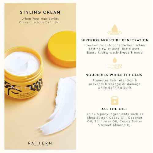 PATTERN Beauty by Tracee Ellis Ross Mini Styling Cream 3 fl oz - Definition and Hydration for Curly & Coily Hair