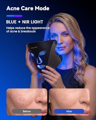 FDA-Cleared LED Face Mask for Acne & Wrinkle Care - MICEYLIVE