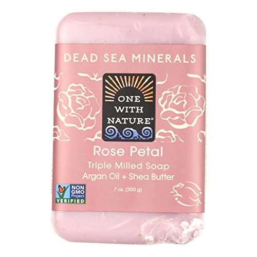 One With Nature Almond Dead Sea Mineral Soap, 7 Ounce Bar