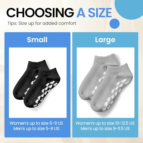 Silicone Moisturizing Socks for Dry Cracked Feet - Size 12
