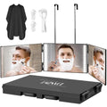360° Three-Way Mirror with LED Lights for Self Hair Cutting