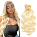 613 Blonde Body Wave Bundles - Unprocessed Brazilian Hair, 14-18 Inch