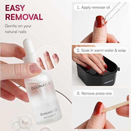 Soft Gel Press On Nails - 30 Pc Kit, Nude Pink Almond
