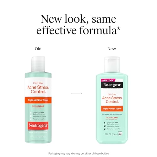 Neutrogena Acne Stress Control Toner, 2% Salicylic Acid, 8 fl oz