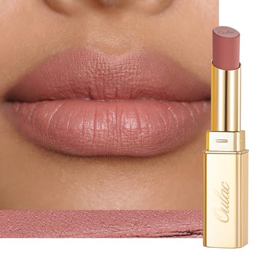 Oulac Pink Nude Matte Lipstick – Silky Velvet Formula