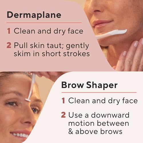 Finishing Touch Flawless DermaPlane Travel Pack Facial Exfoliator & Hair Remover (Pack of 2)