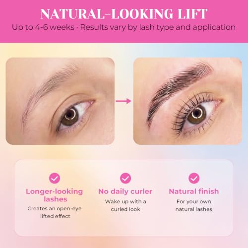 Lash Lift Kit At-Home | Open-Eye DIY Eyelash Perm with Silicone Pads
