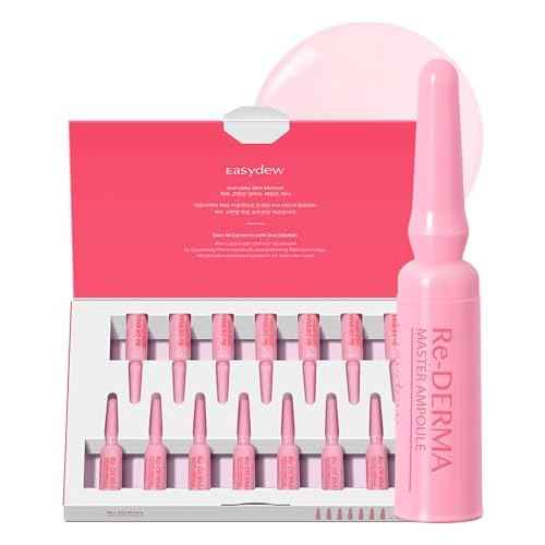 EASYDEW DW-EGF Peptide Re-DERMA Master Ampoule - Korean Anti-Aging Skincare Facial Serum - Firming, Restore skin vitality, Smooth fine lines and wrinkles with Oligo peptide, Niacinamide - 0.42fl. oz.