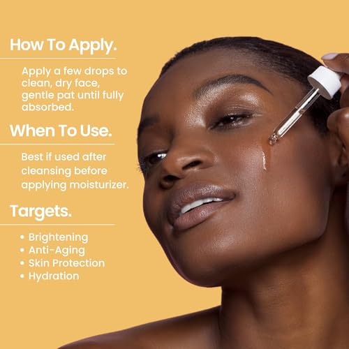 Vitamin C Serum with Vitamin E & Ferulic Acid | Anti-Aging Radiance Restoring Facial Serum | Powerful Antioxidant Lift Fine lines, Wrinkles, & Sunspots | Firms & Hydrates Skin | 1 Oz