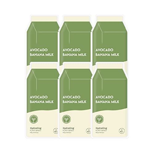 ESW Beauty Avocado Banana Milk Hydrating Plant-Based Milk Mask Multipack