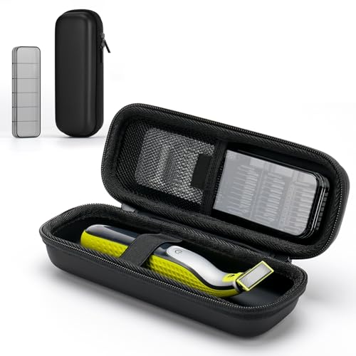 Hard Travel Case for OBlade QP2520/QP2530/QP2620/QP2630 ? Waterproof Portable Storage Bag for OBlade Hybrid Electric Trimmer & Braun Series Shaver