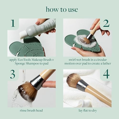 EcoTools Makeup Brush Cleansing Pad with Suction Cup