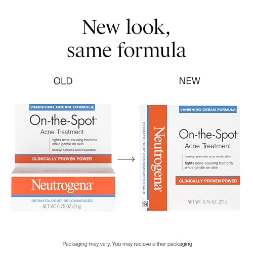 Neutrogena On-The-Spot Acne Spot Treatment, 2.5% Benzoyl Peroxide, 0.75 oz