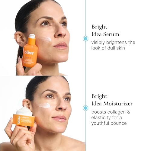 Bliss Vitamin C Brighten Up Moisturizer + Serum Duo - Brightening & Hydrating - All-Day Moisture, Daily Use - Clean - Vegan & Cruelty-Free