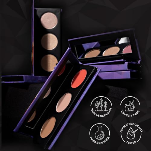 SUGAR Cosmetics Contour De Force Face Palette for Makeup Includes Matte Bronzer, Highlighter & Blush Makeup Palette with Built-in Mirror - 2 g (Pack of 1) 01 Subtle Summit - Face Pallete