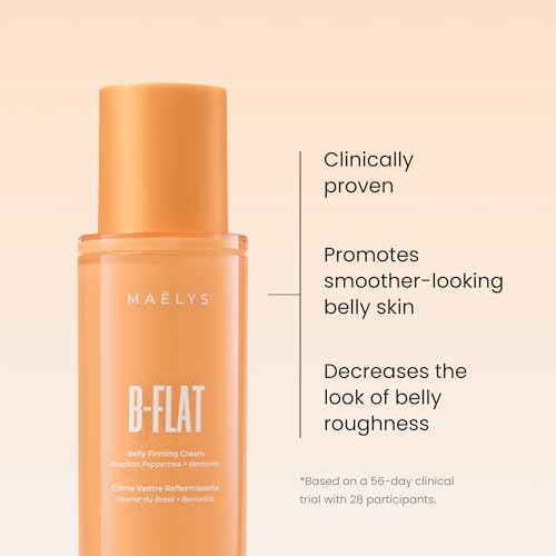 MAËLYS B-FLAT Belly Firming Cream for Stretch Marks, 2 Pack