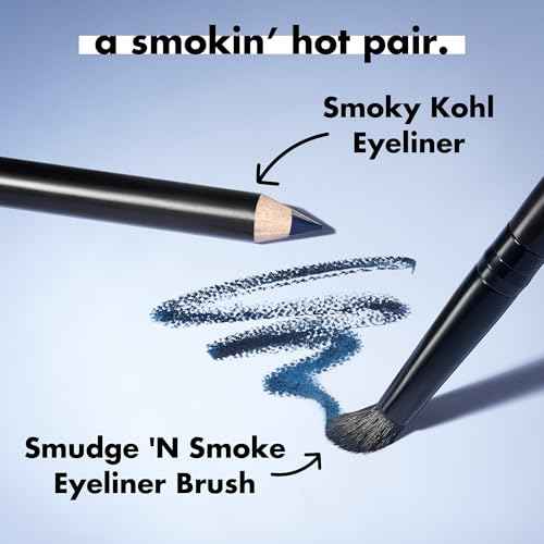 e.l.f. Smudge 'N Smoke Eyeliner Brush, Multi-Use Eyeshadow & Eyeliner Brush For Creating A Perfect Smoky Eye, Vegan & Cruelty-Free