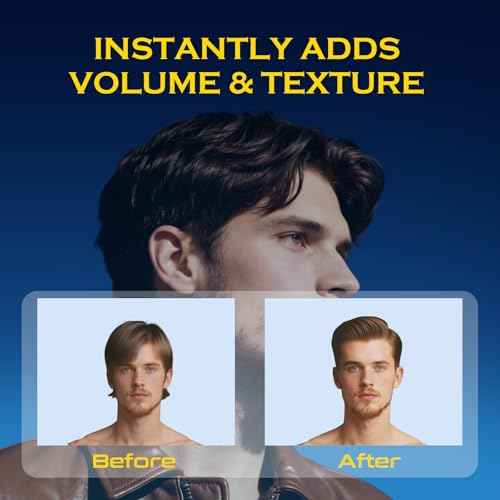 Texture Powder for Men, Stocking Stuffers, Christmas Gift for Son, Lightweight Hair Styling Powder Adds Volume and Texture for a Natural Look, Best for Short to Medium Hair