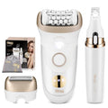 DSP 4-in-1 Beauty Set for Women: Epilator, Hair Removal Device, Electric Shaver & Trimmer, Waterproof with Fast Charging, Includes Accessories ? Perfect Home Hair Device
