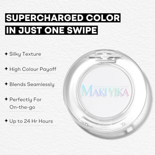 MAKI YIKA Long Lasting White Matte Eyeshadow for Women