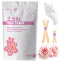 2.5lb Wax Beads, Hard Wax Beads for Coarse Hair Removal and Sensitive Skin- Waxing Beads for Women Men - Hard Wax Recommended for Full Body Bikini Brazilian Waxing (Rose)