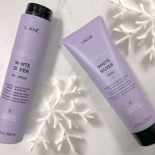 LAKM? Teknia White Silver Hair Mask, Brightening Hair Mask for Blondes & Bleached Hair, 8.5 Fl Oz